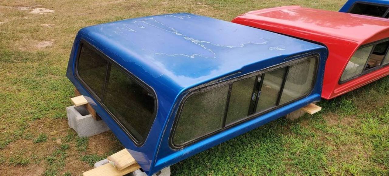1993–2011 Ford Ranger Camper Shell — Blue (6 ft Bed) view 3